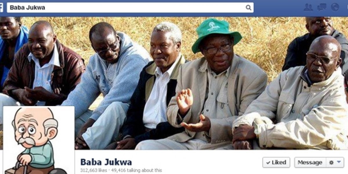 A screen shot of Baba Jukwe's Facebook page. At last count, he had 313 000 Facebook followers.