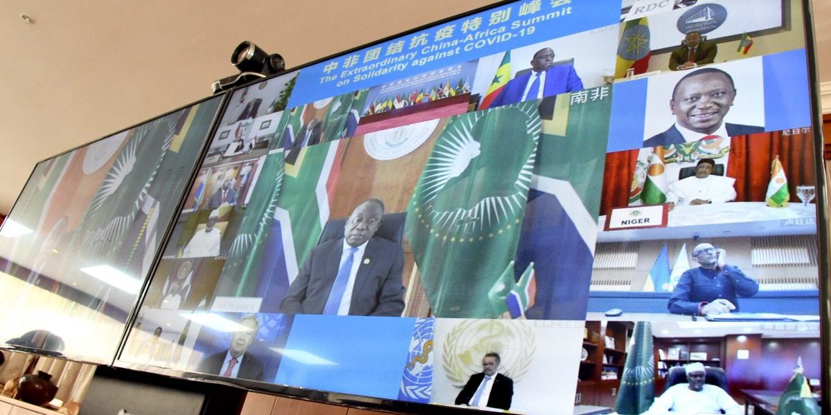 President Cyril Ramaphosa participates in a virtual Extraordinary China-Africa Solidarity Summit against Covid-19. Image: Flickr, GovernmentZA