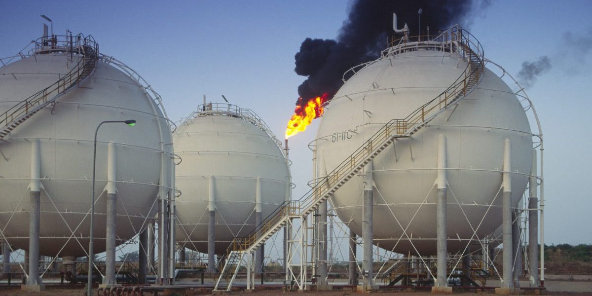 Oil and petrochemical refinery, Kaduna, Nigeria. Image: Getty, Andrew Holt/Construction Photography/Avalon