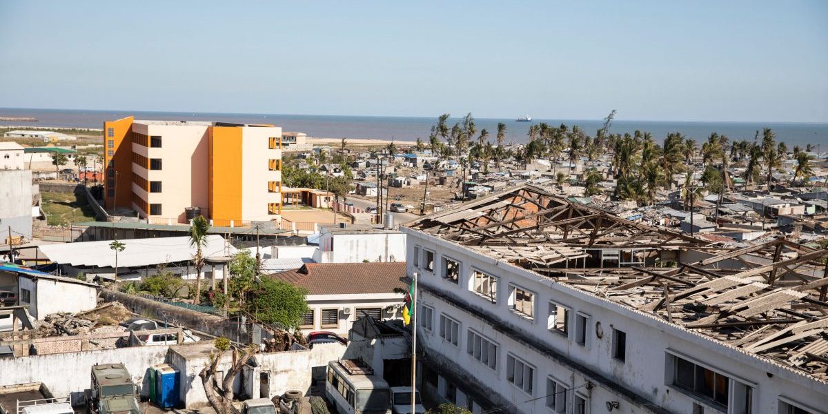 View of Beira on July 12, 2019, an area affected by Cyclone Idai. Image: Getty, Wikus de Wet/AFP